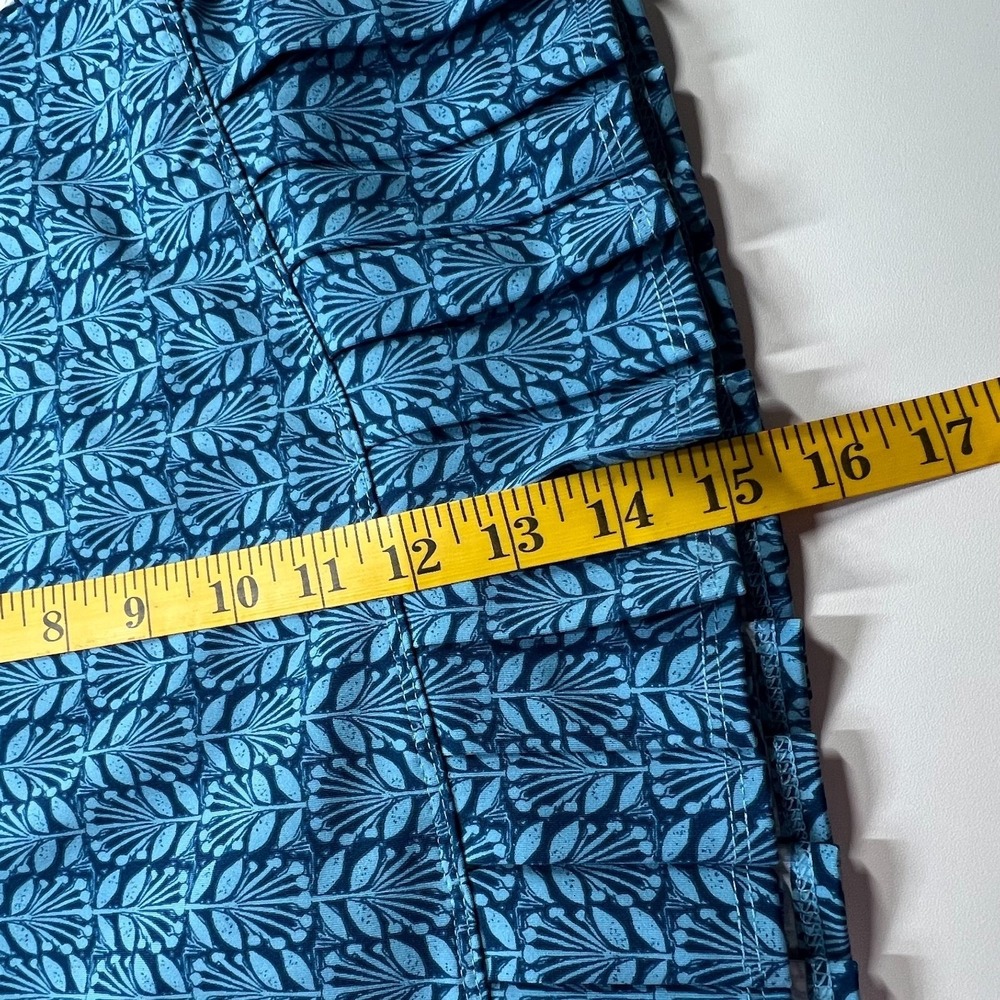 Sigrid Olsen Skort Skirt Box Pleat Blue Sz Large UPF Golf Tennis Pickleball NWT - Picture 10 of 10